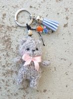 Handgestrickter Bär Schlüsselanhänger Teddybär Geschenkidee